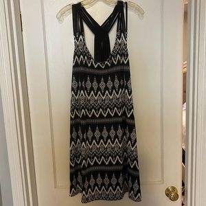 2XL Black and White Aztec Sundress/Swim Coverup